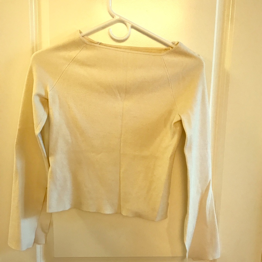Mo&co slim fit sweater white ivory size XS